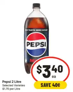 IGA Pepsi 2 Litre offer