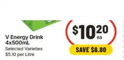 IGA V Energy Drink offer