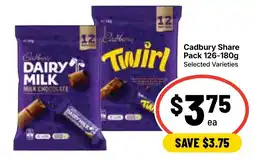 Ritchies Cadbury Share Pack Selected Varieties offer