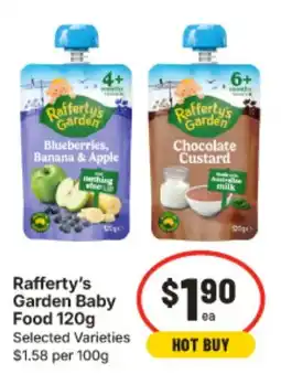 IGA Rafferty's Garden Baby Food offer