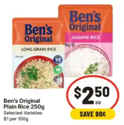 IGA Ben's Original Plain Rice offer