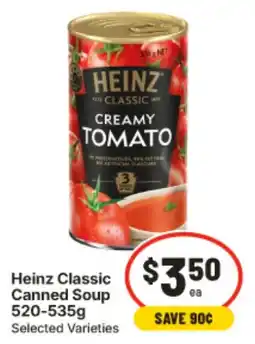 IGA Heinz Classic Canned Soup offer