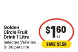 IGA Golden Circle Fruit Drink offer