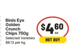 IGA Birds Eye Golden Crunch Chips offer