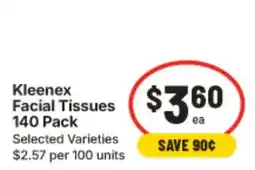 IGA Kleenex Facial Tissues offer