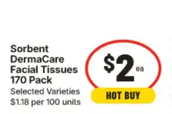 IGA Sorbent DermaCare Facial Tissues offer