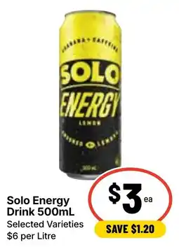 Ritchies Solo Energy Drink offer