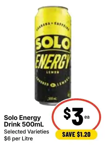 Ritchies Solo Energy Drink offer