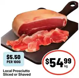 Ritchies Local Prosciutto offer