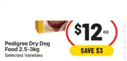 IGA Pedigree Dry Dog Food offer