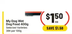IGA My Dog Wet Dog Food offer