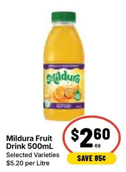 Ritchies Mildura Fruit Drink offer