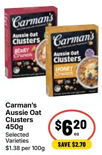 Ritchies Carman's Aussie Oat Clusters offer