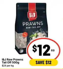 Ritchies I&J Raw Prawns Tail Off offer