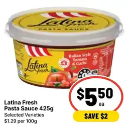 Ritchies Latina Fresh Pasta Sauce offer