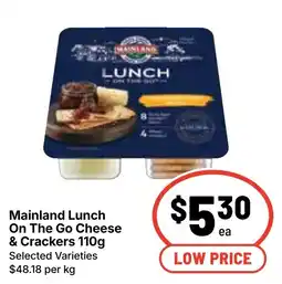 Ritchies Mainland Lunch On The Go Cheese & Crackers offer