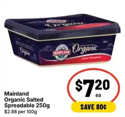 Ritchies Mainland Organic Salted Spreadable offer