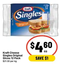 Ritchies Kraft Cheese Singles Original Slices offer