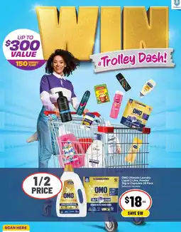 Ritchies OMO Ultimate Laundry Liquid 2 Litre, Powder 2kg or Capsules 28 Pack offer