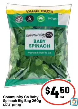 Ritchies Community Co Baby Spinach Big Bag offer