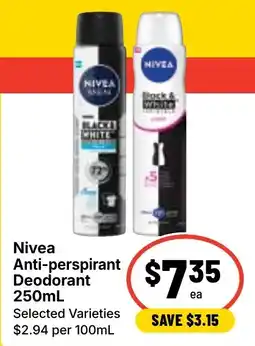 Ritchies Nivea Anti-perspirant Deodorant offer