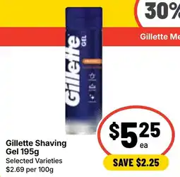 Ritchies Gillette Shaving Gel offer