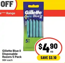 Ritchies Gillette Blue II Disposable Razors offer