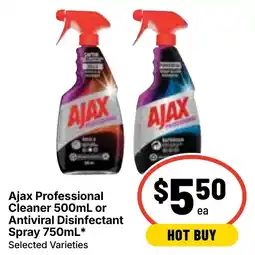 Ritchies Ajax Professional Cleaner or Antiviral Disinfectant Spray offer