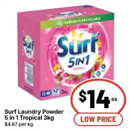 Ritchies Surf Laundry Powder 5 in 1 Tropical offer