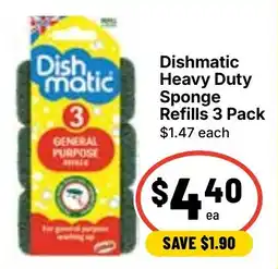 Ritchies Dishmatic Heavy Duty Sponge Refills offer