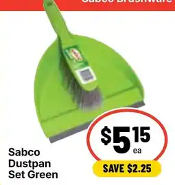 Ritchies Sabco Dustpan Set Green offer