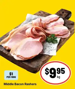 Ritchies Middle Bacon Rashers offer