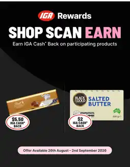 IGA Lindt Swiss Premium Chocolate offer