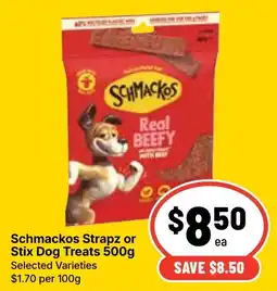 Ritchies Schmackos Strapz or Stix Dog Treats offer