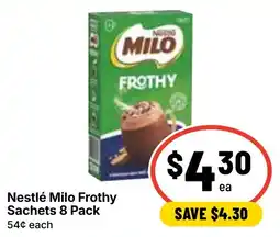 Ritchies Nestlé Milo Frothy Sachets offer
