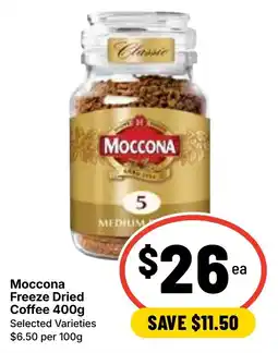Ritchies Moccona Freeze Dried Coffee offer