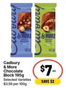 Ritchies Cadbury & More Chocolate Block offer