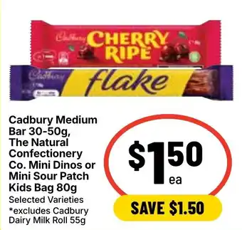 Ritchies Cadbury Medium Bar offer