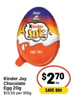 Ritchies Kinder Joy Chocolate Egg offer