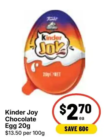 Ritchies Kinder Joy Chocolate Egg offer