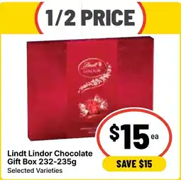 Ritchies Lindt Lindor Chocolate Gift Box offer