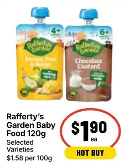 Ritchies Rafferty's Garden Baby Food offer
