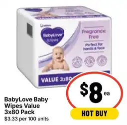 Ritchies BabyLove Baby Wipes offer