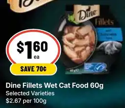 Ritchies Dine Fillets Wet Cat Food offer