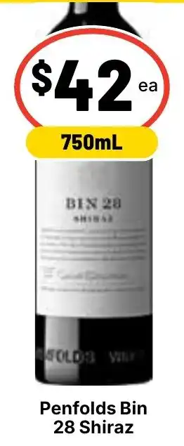 Ritchies Penfolds Bin 28 Shiraz offer