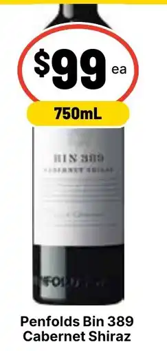 Ritchies Penfolds Bin 389 Cabernet Shiraz offer