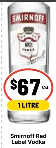 Ritchies Smirnoff Red Label Vodka offer