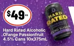Ritchies Hard Rated Alcoholic Orange Passionfruit offer