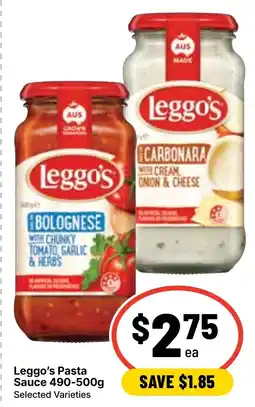 Ritchies Leggo's Pasta Sauce offer