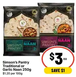 Ritchies Simson's Pantry Naan offer